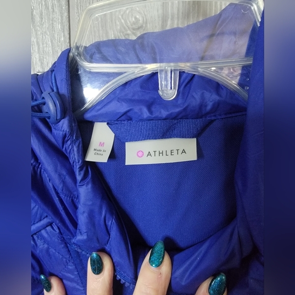 Athleta Women's Vibrant Blue Ski Jacket - Picture 2 of 6